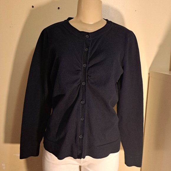 Motherhood maternity button up navy sweater M - Picture 1 of 5